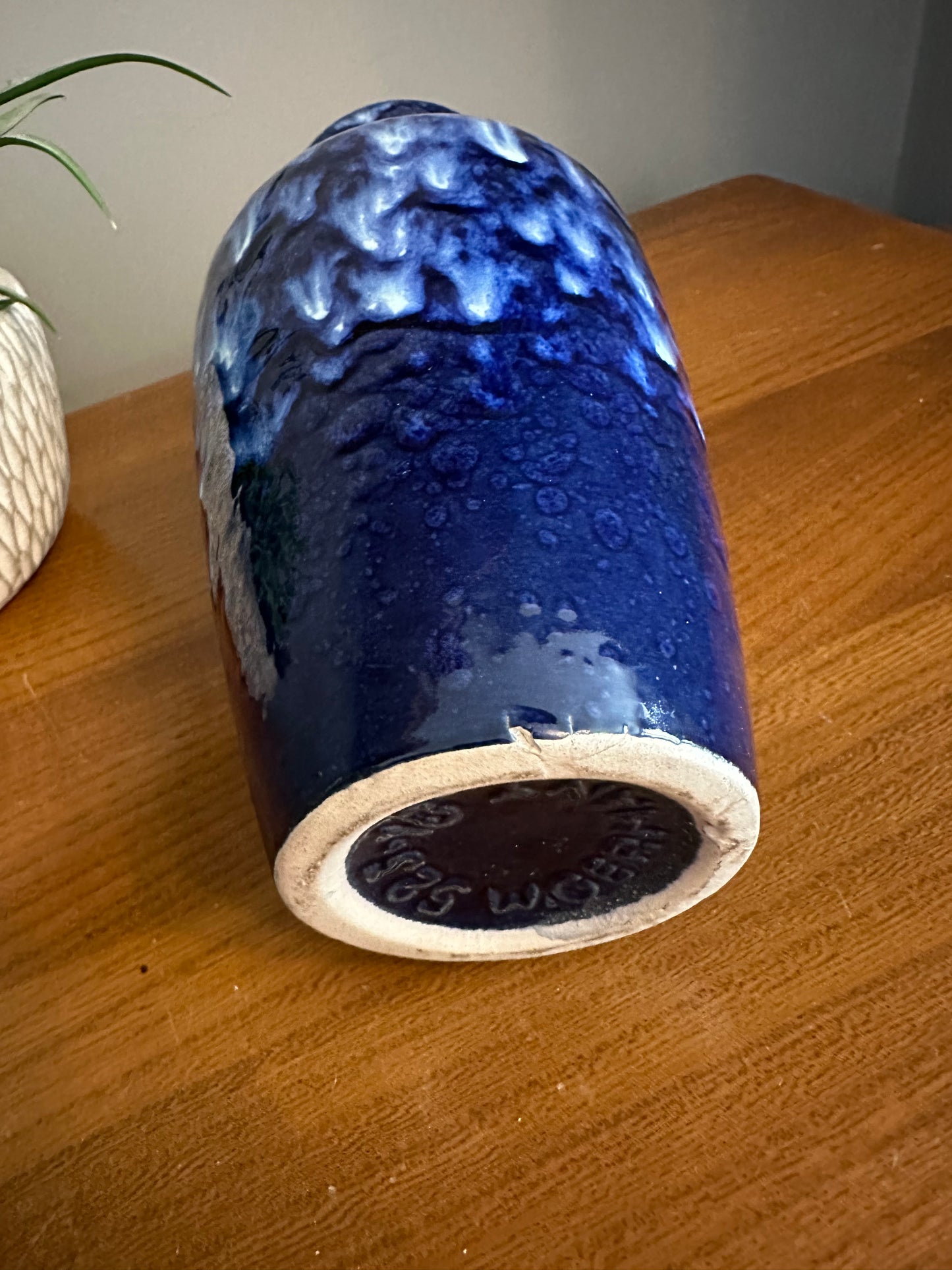West German Blue Mid Century Vase 523-18