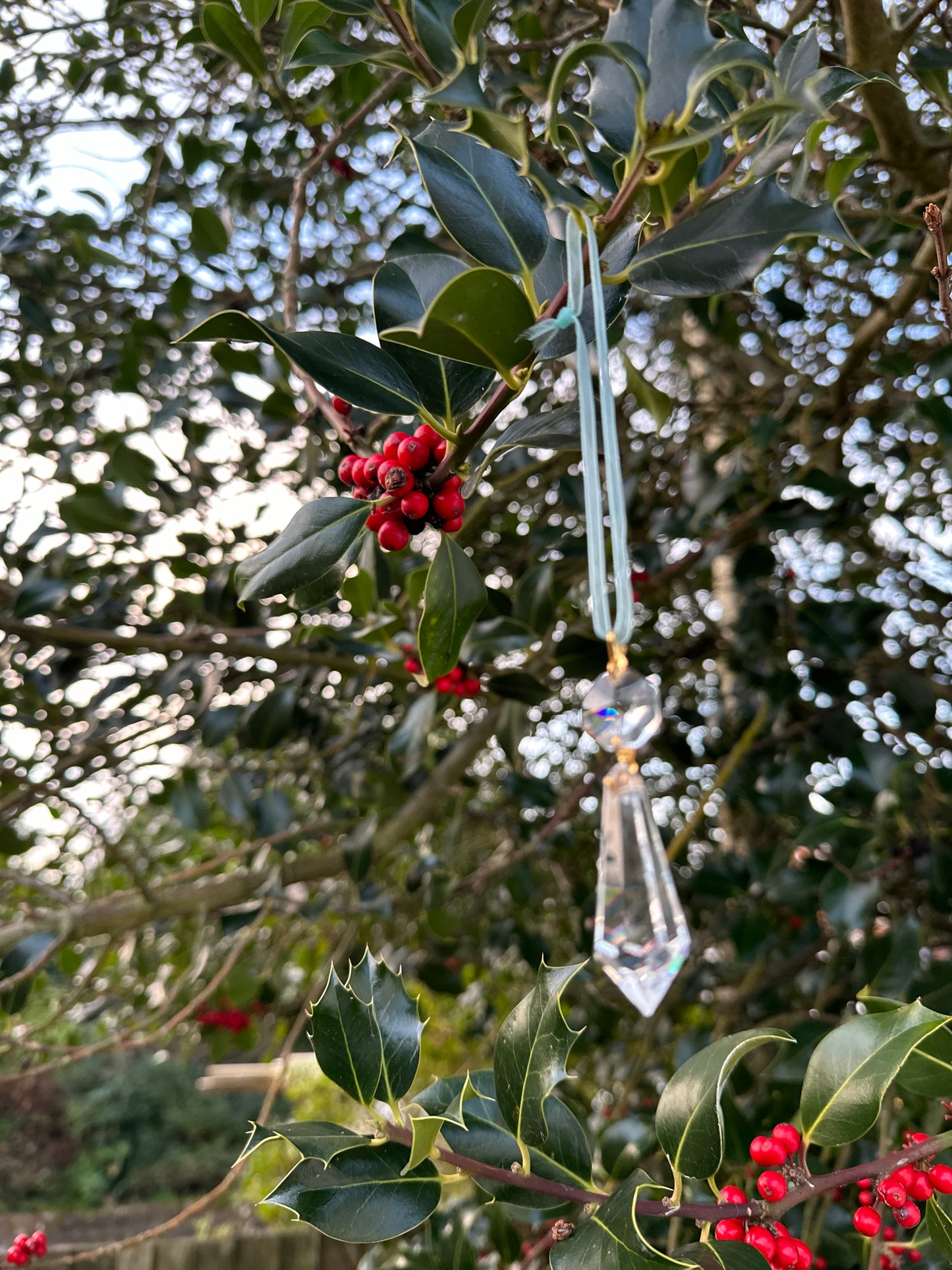 Vintage Swarovski crystal hanging ornament