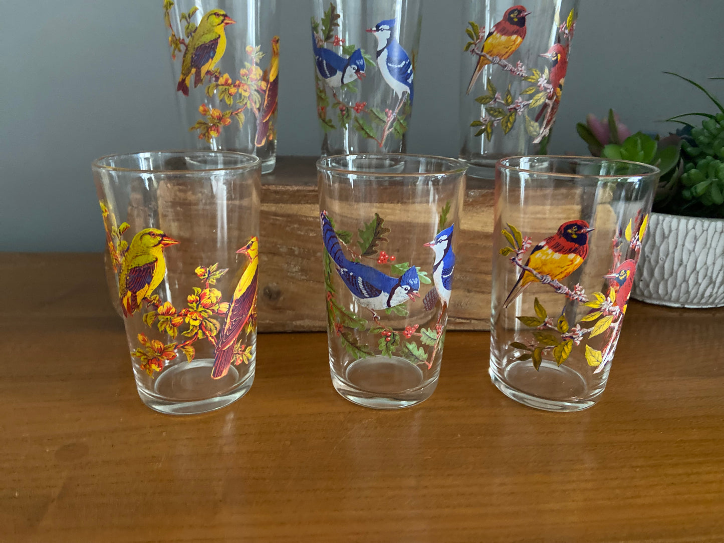 Set of 6 Mid-Century glasses