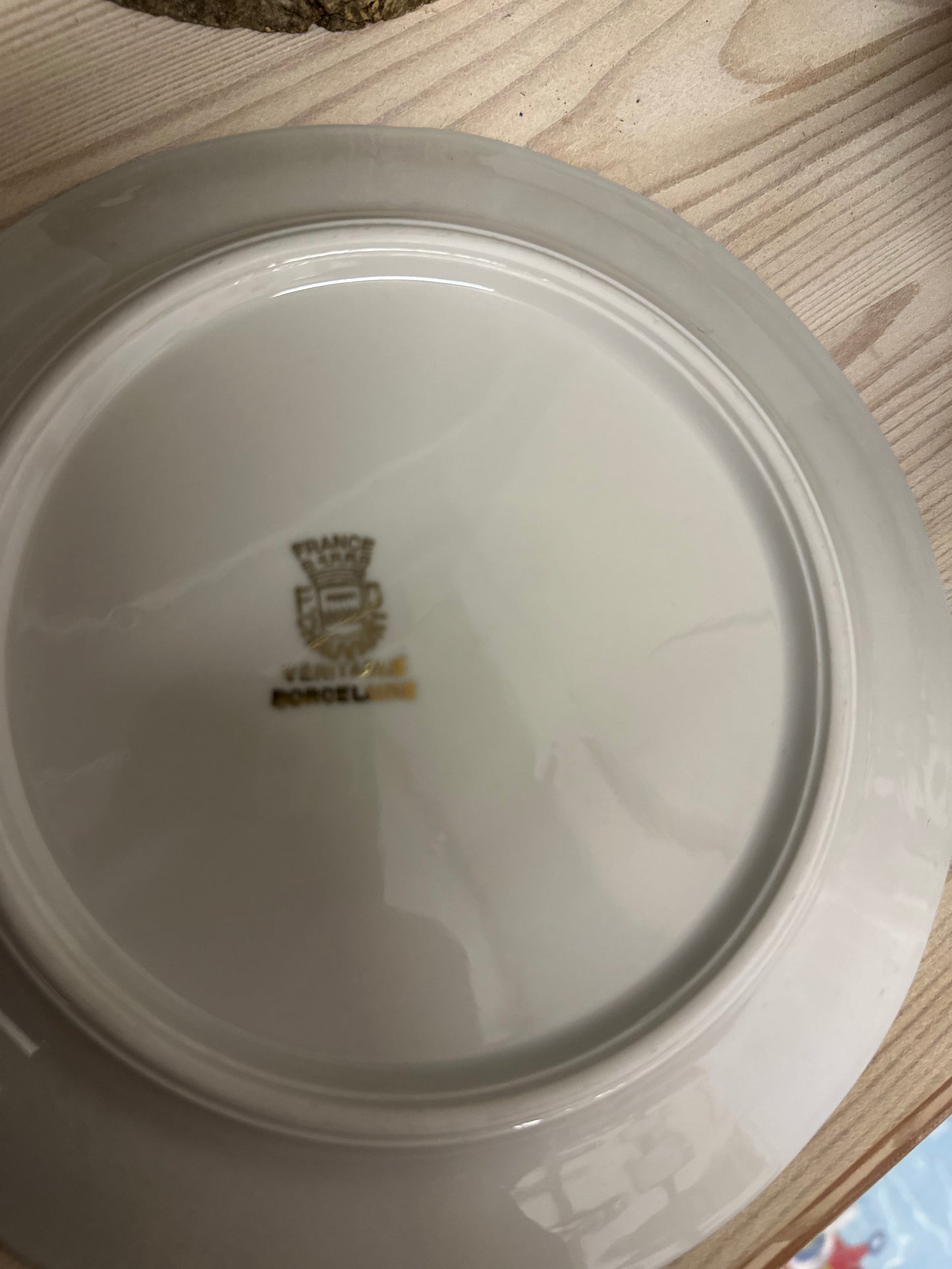 Set of 5 x antique French F.D Chauvigny porcelain game bird plates