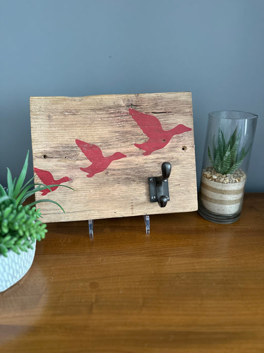 Reclaimed handmade coat hook made from 17th century floorboard