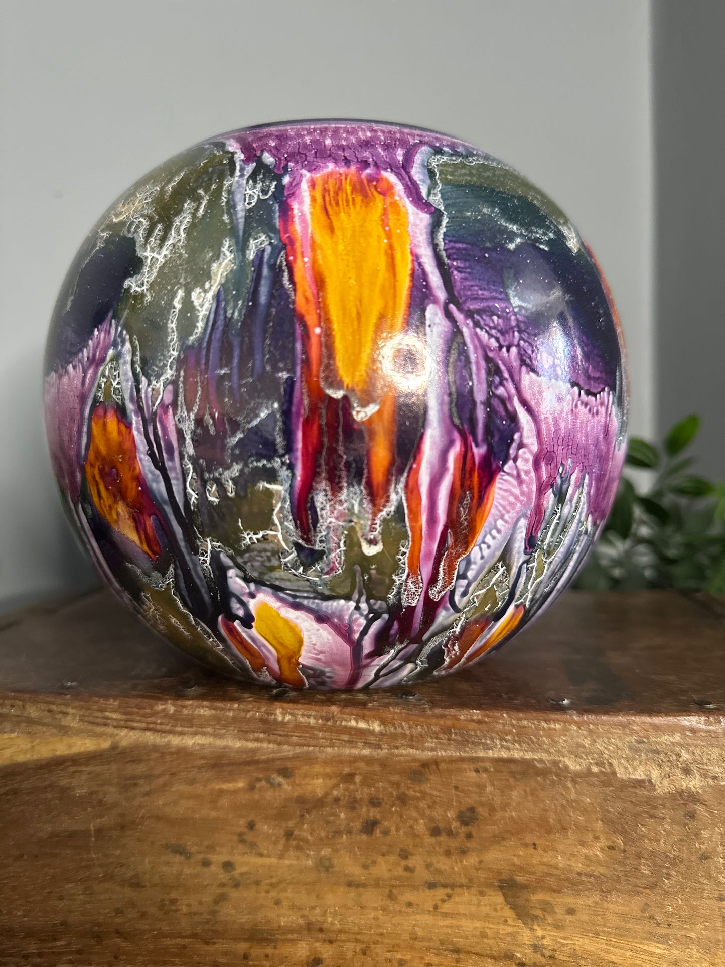 Scheurich mid century vase complete with original label