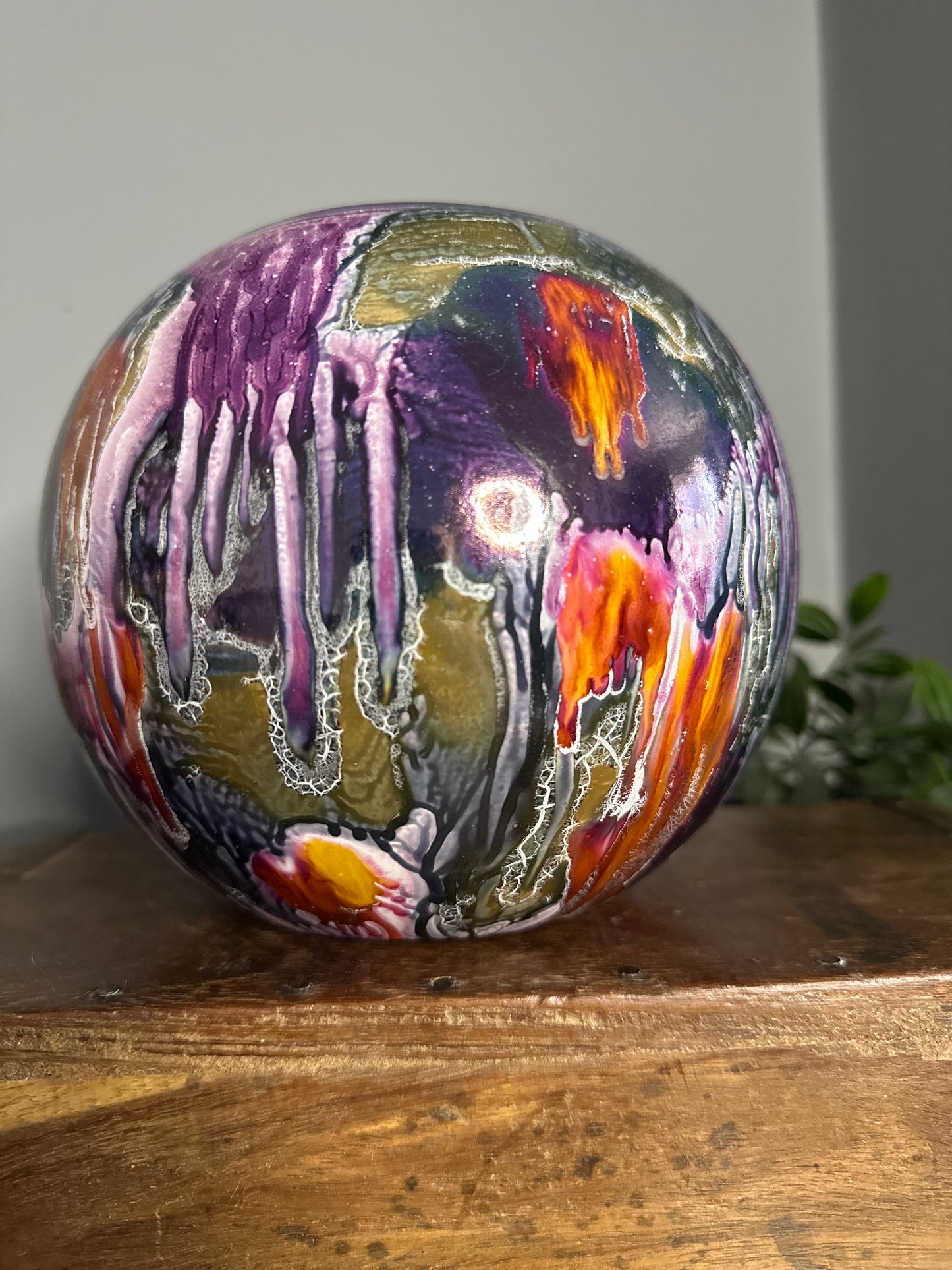 Scheurich mid century vase complete with original label