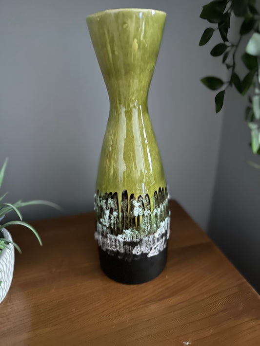 Mid Century Austrian fat lava vase 1219-30