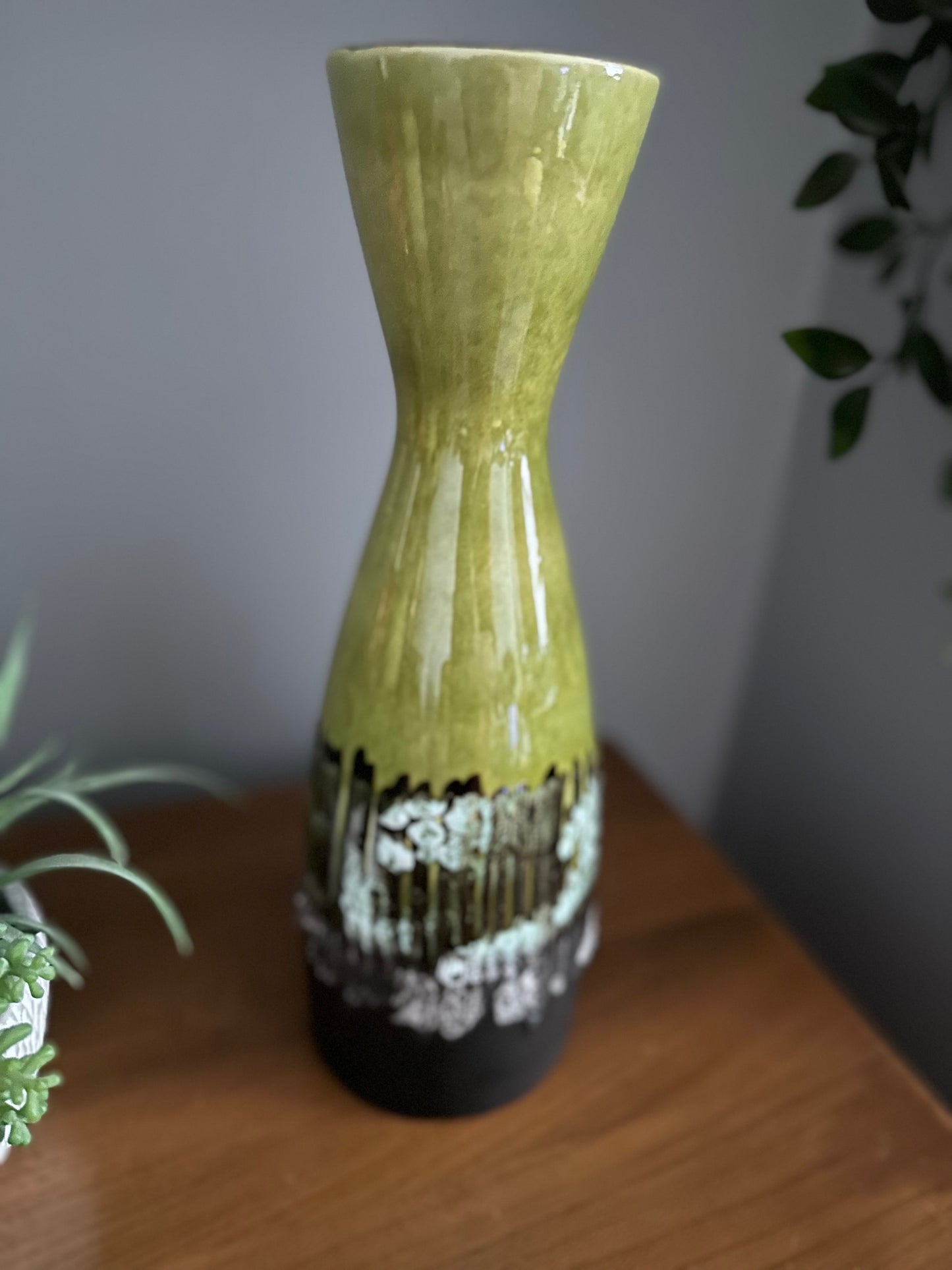 Mid Century Austrian fat lava vase 1219-30