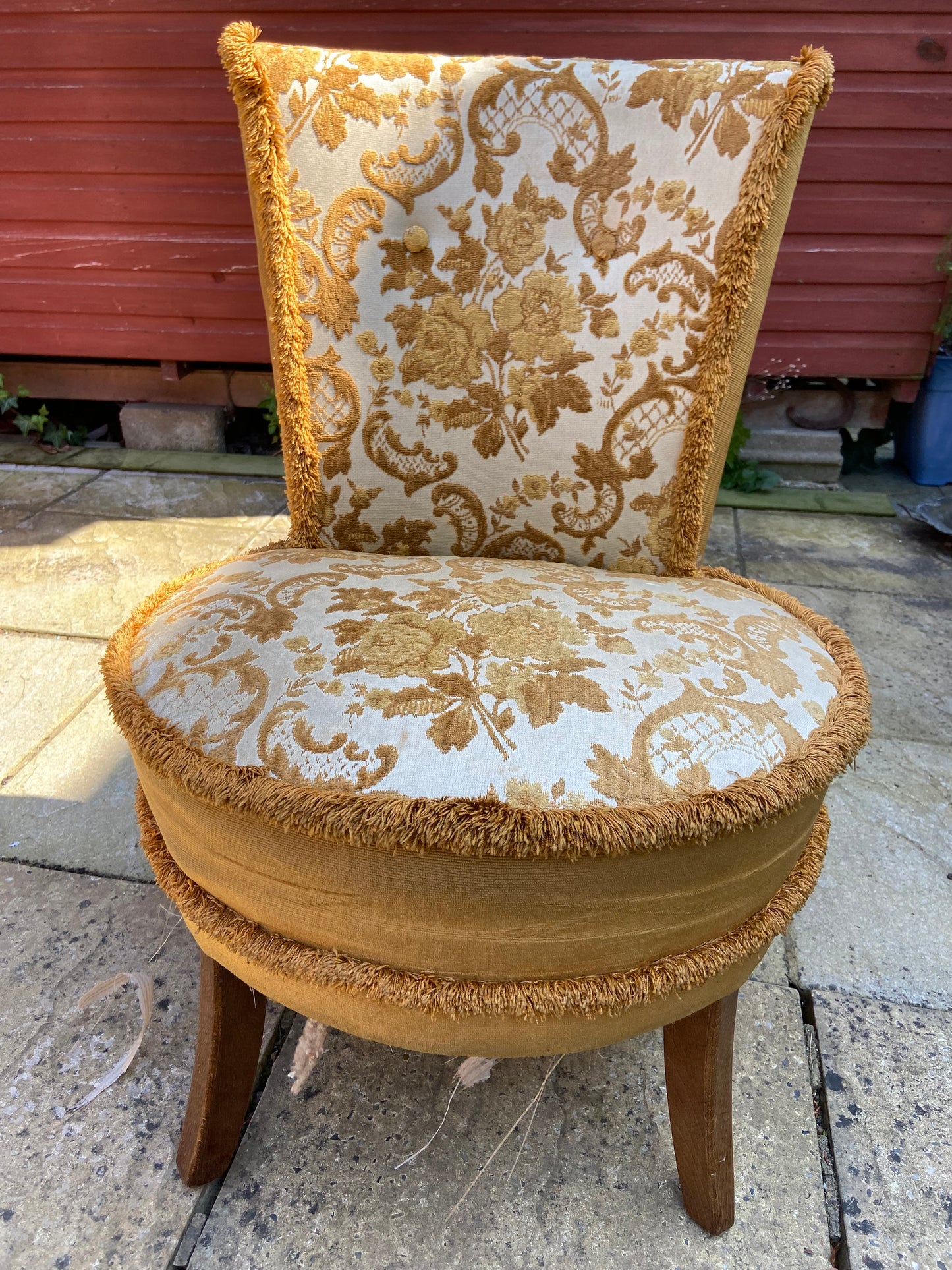 Mid century Green bedroom chair