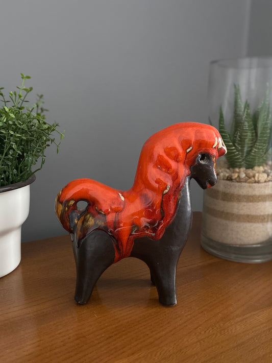 Drip glaze Ceramic Horse by Eric Leaper